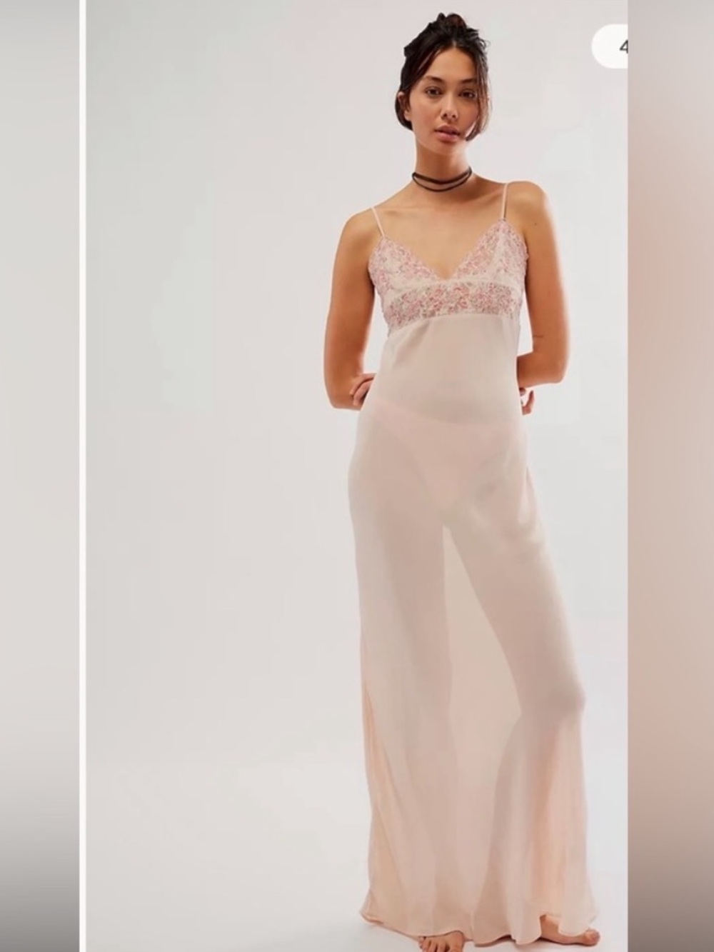 Free People Midnight Magic Maxi Slip dress size small